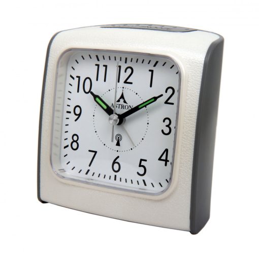 Astron ébresztőóra, quartz, fehér, rádiókontrollos