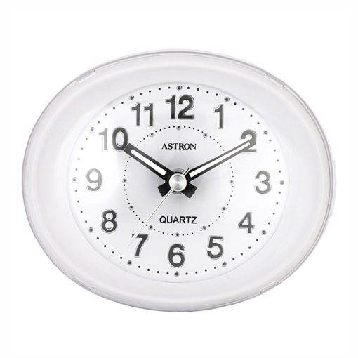 Astron ébresztőóra, quartz, fehér, LED-es számlap