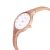   ASTRON 8023-0 női karóra, ékszeróra, rózsaarany színű titánium tok, rózsaarany színű titánium csat, fehér számlap, keményített ásványüveg, quartz szerkezet, cseppmentes vízállóság