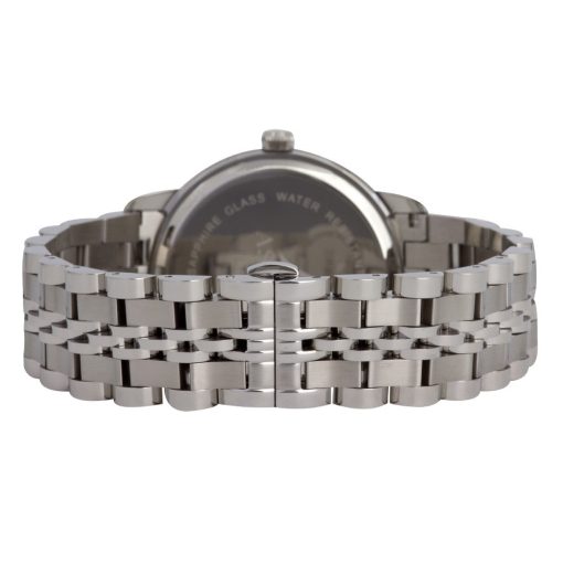 ASTRON 8025-1 sportos férfi karóra, ezüst színű nemesacél tok, ezüst színű nemesacél csat, fekete számlap, zafírüveg, quartz szerkezet, cseppmentes vízállóság