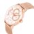   ASTRON 8026-5 férfi karóra, rózsaarany színű nemesacél tok, rózsaarany színű milánó nemesacéli csat, fehér számlap, zafírüveg, quartz szerkezet, cseppmentes vízállóság