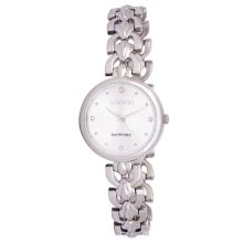 ASTRON 8028-8 női karóra, ékszeróra, ezüst színű nemesacél tok, ezüst színű nemesacél csat, ezüst színű számlap, keményített ásványüveg, quartz szerkezet, cseppmentes vízállóság