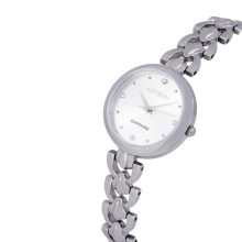 ASTRON 8028-8 női karóra, ékszeróra, ezüst színű nemesacél tok, ezüst színű nemesacél csat, ezüst színű számlap, keményített ásványüveg, quartz szerkezet, cseppmentes vízállóság