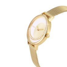 ASTRON 8032-9 női karóra, ékszeróra, arany színű nemesacél tok, arany színű nemesacél csat, különleges számlap, keményített ásványüveg, quartz szerkezet, cseppmentes vízállóság