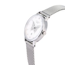 ASTRON 8033-7 női karóra, divatóra, ezüst színű nemesacél tok, ezüst színű nemesacél csat, fehér számlap, zafírüveg, quartz szerkezet, cseppmentes vízállóság