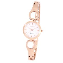 ASTRON 8034-0 női karóra, ékszeróra, rózsaarany színű nemesacél tok, rózsaarany színű nemesacél csat, fehér számlap, zafírüveg, quartz szerkezet, cseppmentes vízállóság