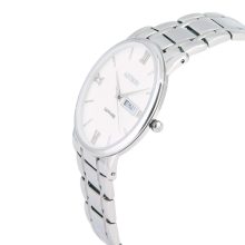 ASTRON 8036-7 férfi karóra, ezüst színű nemesacél tok, ezüst színű nemesacél csat, fehér számlap, zafírüveg, quartz szerkezet, cseppmentes vízállóság