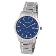 ASTRON 8042-2 férfi karóra, ezüst színű titánium tok, titánium csat, kék számlap, keményített ásványüveg, quartz szerkezet, 50 m (5 ATM) vízállóság