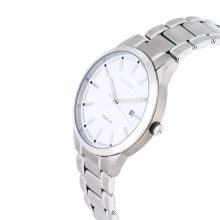 ASTRON 8042-7 férfi karóra, ezüst színű titánium tok, titánium csat, fehér számlap, keményített ásványüveg, quartz szerkezet, 50 m (5 ATM) vízállóság