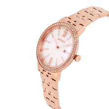 ASTRON 8053-0 női karóra, rózsaarany színű nemesacél tok és csat, gyöngyház színű számlap, keményített ásványüveg, quartz szerkezet, 50 m (5 ATM) vízállóság