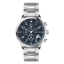 ASTRON 8059-2 férfi karóra, ezüst színű nemesacél tok, ezüst színű nemesacél csat, kék számlap, keményített ásványüveg, quartz szerkezet, 5 ATM vízállóság