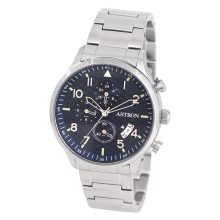 ASTRON 8059-2 férfi karóra, ezüst színű nemesacél tok, ezüst színű nemesacél csat, kék számlap, keményített ásványüveg, quartz szerkezet, 5 ATM vízállóság
