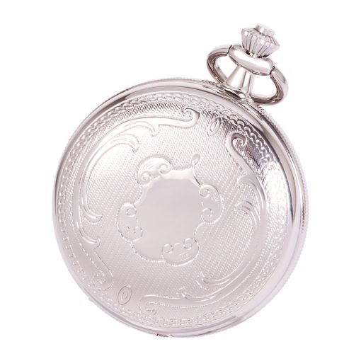 Astron férfi zsebóra, mechanikus, ezüst színű, római számos