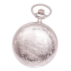   Astron férfi zsebóra, quartz, ezüst színű (vonatos), arab számos