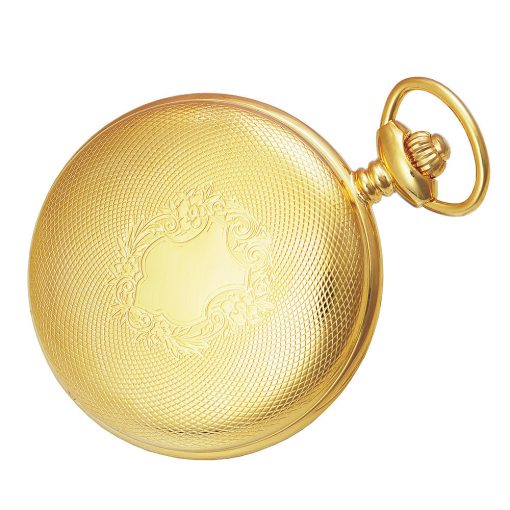 Astron férfi zsebóra, quartz, arany színű tok (pajzsos), arab számos fehér számlap