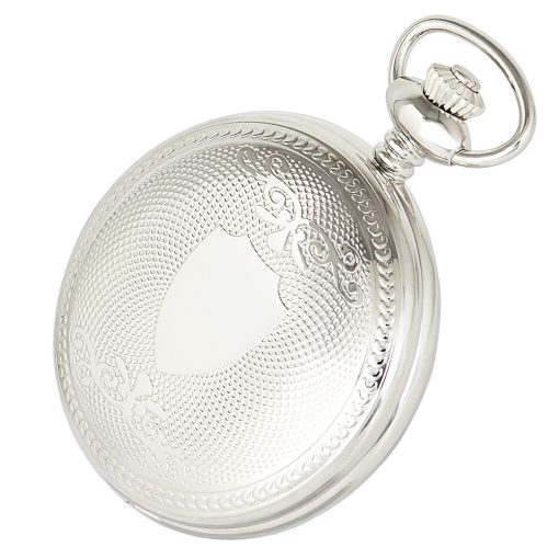 Astron férfi zsebóra, quartz, ezüst színű tok (pajzsos), római számos fehér számlap