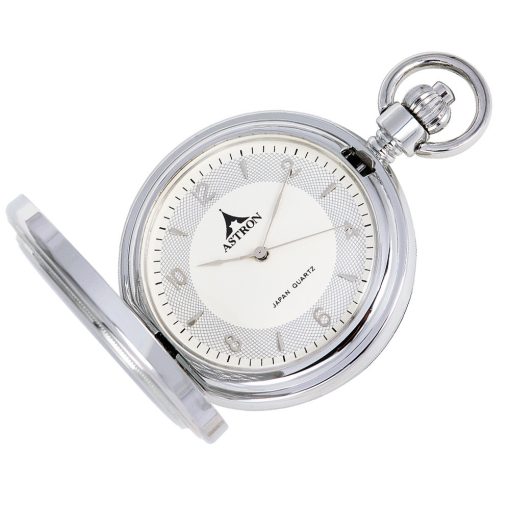 Astron férfi zsebóra, quartz, ezüst színű tok, arab számos számlap