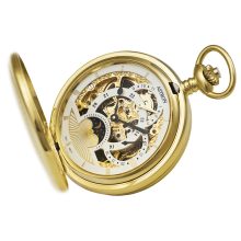 Astron férfi zsebóra, mechanikus, arany színű tok, római számos fehér számlap