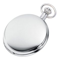   Astron férfi zsebóra fényképtartóval, quartz, ezüst színű fémtok (szálhúzott), duplafedeles, arab számos fehér számlap